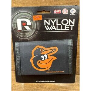 MLB Baltimore Orioles Printed Tri-Fold Nylon Wallet by Rico - Officially License